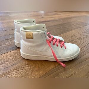 Nike - Court Royale 2 Mid, Women’s - Size 8, White + Pink Laces (not original)